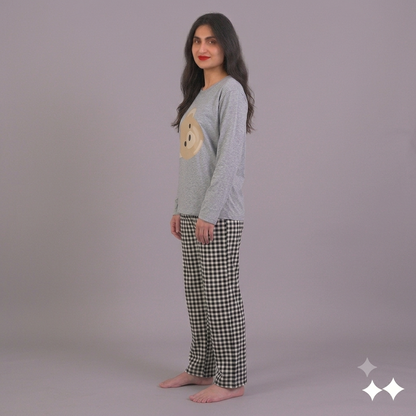 Bear Print Pajama Set