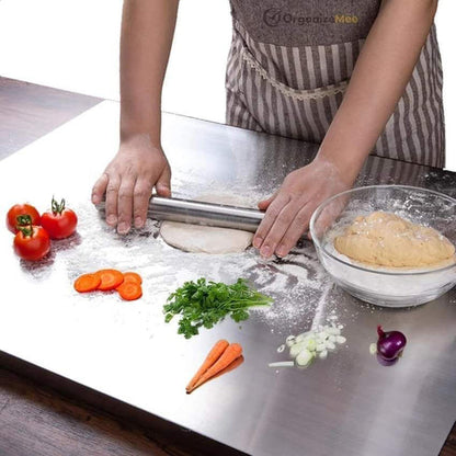 Multi-Purpose Stainless Steel Cutting & Chopping Board – Hygienic, Heavy-Duty Strong, Sleek, Sanitary