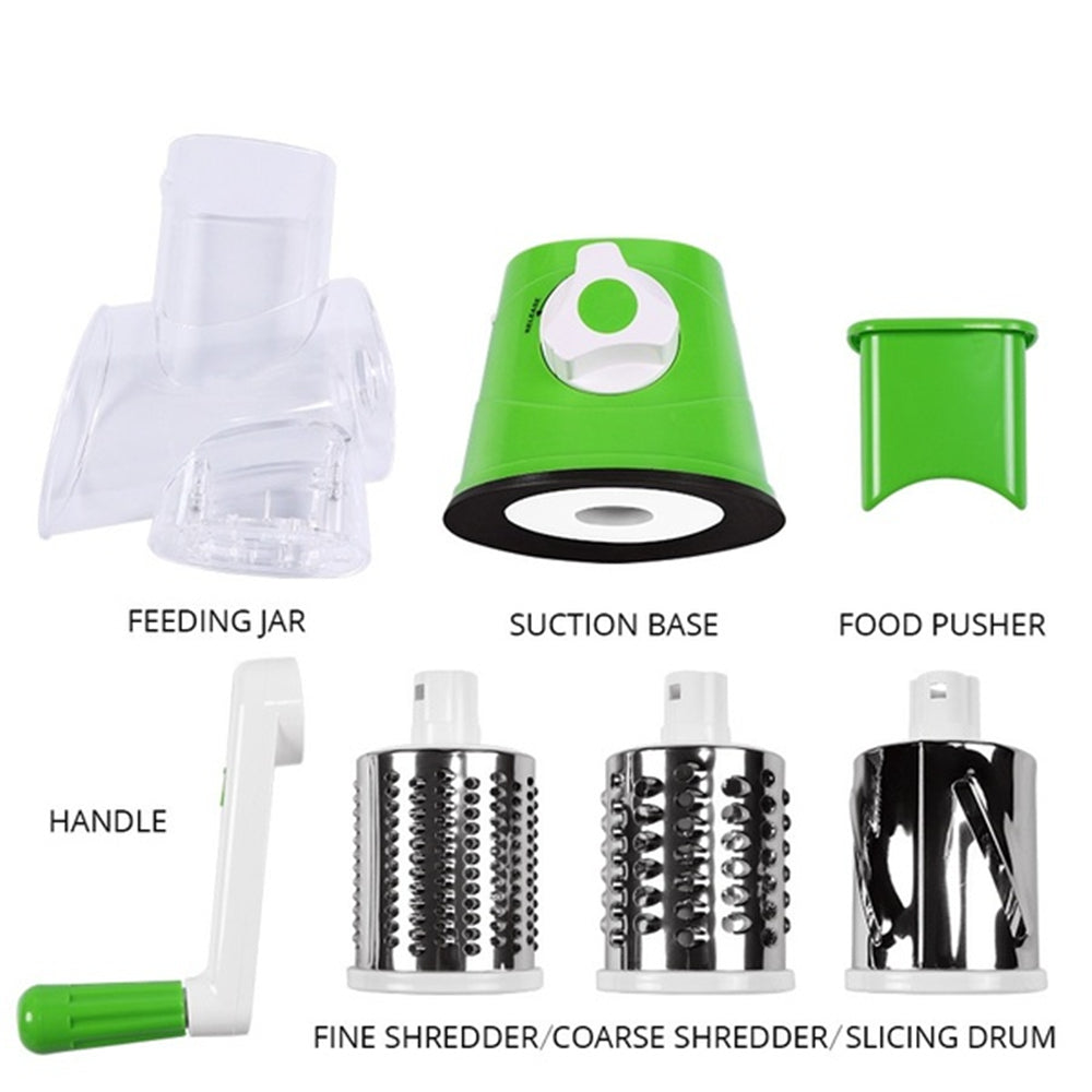 Tabletop Drum Grater Manual Vegetable Cutter