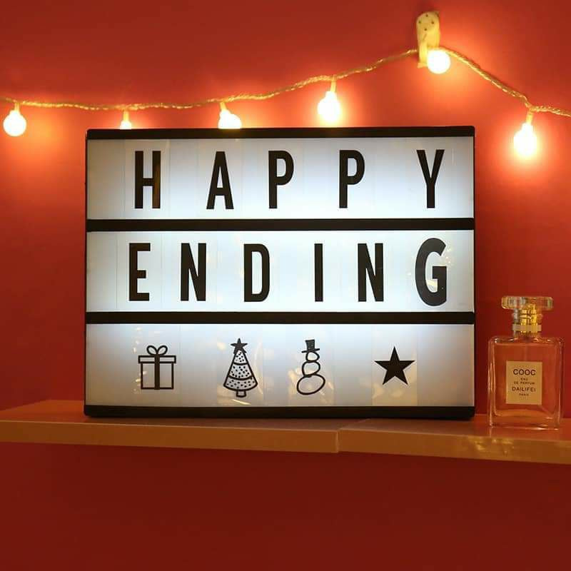 Cinematic LED Letters Light Box Large Size