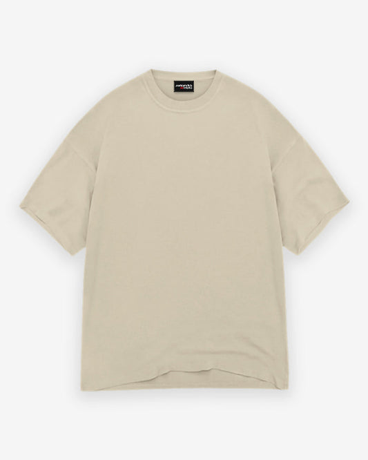 Premium Plain Beige Oversize Tee