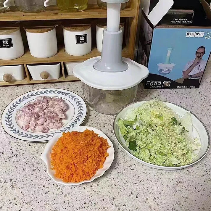 Manual Hand Push Chopper Mixer Cutter and Grinder