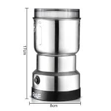 RAF Electric Grinder 300 Watt Stainless Steel 4 Blades & 3 Sizes