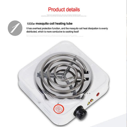 Electric Stove Hot Plate Heat Up In Just 2 Mins 1000W Charcoal Burner