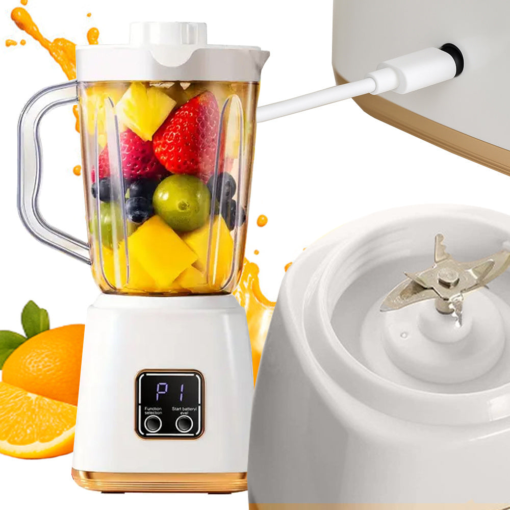 HP-158 Portable USB Rechargeable Juicer Machine with Cup New Arrival 2026 - 750 ML