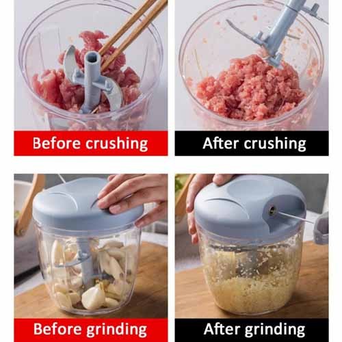 Speedy Chopper 3 Blades & 5 Blades  Different Sizes - Manual Hand Pull