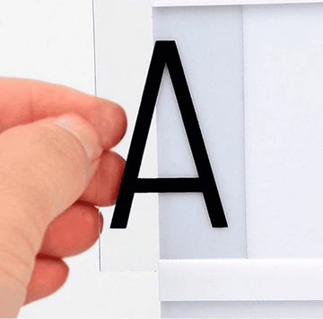Cinematic LED Letters Light Box Large Size