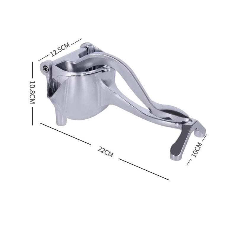 Silver Metal Manual Fruit Press Heavy Duty Single Press Juice Squeezer Large Size