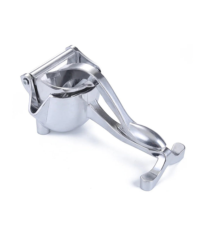 Silver Metal Manual Fruit Press Heavy Duty Single Press Juice Squeezer Large Size