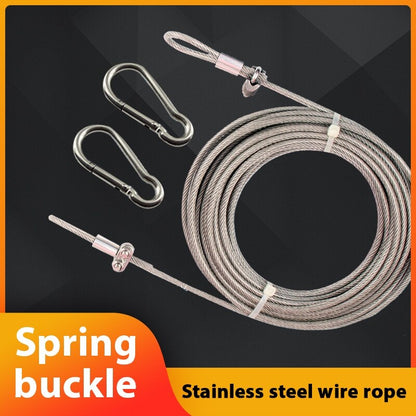 Heavy Duty Stainless Steel Clothesline PVC Coated Rustproof Drying Wire