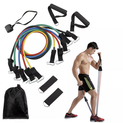 Resistance Exercise Legs Ankle Straps with Waterproof Carry Bag (Pack of 11)
