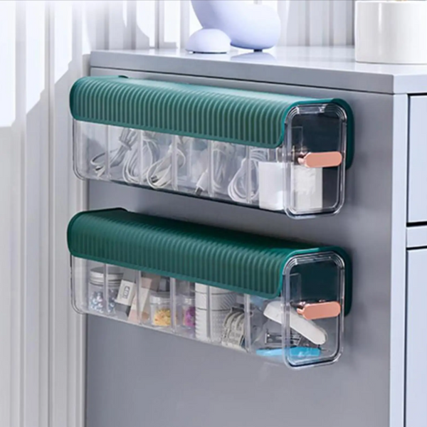 Multi-Functional Wall Mounted Storage Organizer With 6 Compartment