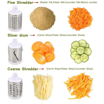 Tabletop Drum Grater Manual Vegetable Cutter